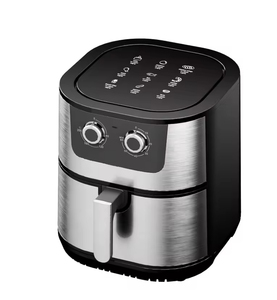 Friteuse à air multifonctionnelle 10L en acier inoxydable à commande manuelle sans huile 1800W, four de cuisson - Product Image 4