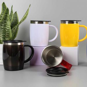 Stainless Steel Insulated Tumbler 14 Oz With Lid Travel Mug Red Pink TL-1028 - Product Image 2
