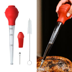 Pompe à assaisonnement en silicone Yangjiang Turkey Needle, grande capacité, outil de barbecue, ustensile de cuisine pour la cuisson, facile à nettoyer - Product Image 2