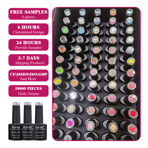 Juego de esmalte de Gel rojo <span class=keywords><strong>coreano</strong></span> de alto pigmento no tóxico, juego de esmalte de uñas de Gel de 60 colores, caja de esmalte de Gel personalizado con logotipo - Product Image 1