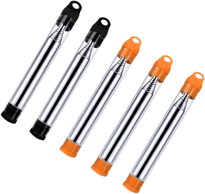Tubo de soplador de bolsillo de fuelle de fuego telescópico de acero inoxidable para acampar fogata supervivencia al aire libre - Product Image 1