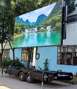 หน้าจอ LED แบบพับได้สำหรับรถพ่วง, จอแสดงผล LED ติดตั้งบนยานพาหนะแบบกันน้ำพร้อมแผงโซลาร์เซลล์สำหรับโฆษณาภายนอกอาคารและการถ่ายทอดสด - Product Image 1