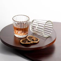 Verres à whisky cylindriques modernes, transparents, réutilisables, sans plomb, pour liqueur, verres à shot pour bar
