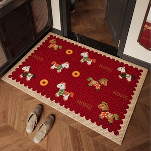 Tappeto d'ingresso in velluto belga antimacchia, antiscivolo, <span class=keywords><strong>a</strong></span> pelo riccio, idrorepellente, <span class=keywords><strong>a</strong></span> tre strati, con disegno animato - Product Image 1