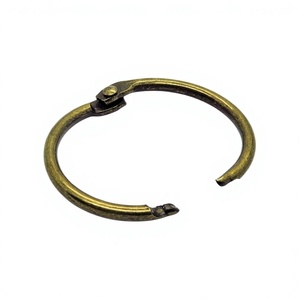 YIWANG 1.2 Inch Antique Bronze Loose Leaf Binder Rings Book Rings for Flash Cards - Product Image 2