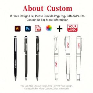 Promotional <b>Gift</b> Soft Touch Slim Metal 2 in 1 Multi Function Twist Ball Pen Logo Pen Custom - Product Image 2