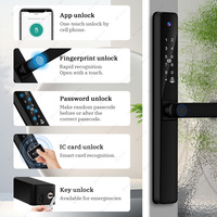 Fechadura vente en gros numérique Tuya Wifi télécommande électronique intelligente empreinte digitale mot de passe serrure de porte