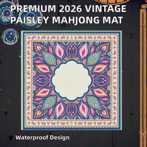 Tapis de Mahjong Yunjia en Néoprène, Motif <span class=keywords><strong>New</strong></span> <span class=keywords><strong>York</strong></span> 2026 Vintage, Personnalisé, Luxe, Paisley, Vente en Gros, OEM, Sac, Divertissement à Domicile - Product Image 2