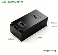 Customized 72V 80Ah 150A BMS Semi-solid State Lifepo Lithium Battery Pack 1200 Cycles Electric Motorcycle/E-bike/Golf Cart