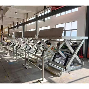 Table élévatrice à ciseaux fixe manuelle de 1 tonne en entrepôt-Chariot hydraulique style chariot avec option de levage électrique - Product Image 2