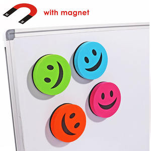 Effaceurs magnétiques Foska pour <span class=keywords><strong>tableau</strong></span> blanc et <span class=keywords><strong>tableau</strong></span> noir, effaceurs mignons en forme de dessin animé avec <span class=keywords><strong>feutre</strong></span> pour enseignants, bureau et maison - Product Image 4