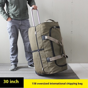 Bolsa <span class=keywords><strong>de</strong></span> equipaje con ruedas <span class=keywords><strong>de</strong></span> lona ligera <span class=keywords><strong>de</strong></span> gran capacidad para hombres 158 bolsa <span class=keywords><strong>de</strong></span> viaje portátil para Estudios Internacionales en el extranjero - Product Image 4