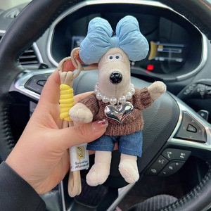 พวงกุญแจตุ๊กตา <span class=keywords><strong>Gromit</strong></span> สีน้ำตาลกาแฟ ตุ๊กตาขนนุ่ม น่ารัก ใช้เป็นจี้กระเป๋าเป้ พวงกุญแจคู่รัก - Product Image 2