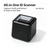 Escáner de Fotos de Identificación Inteligente IDS200, Lector OCR MRZ, Lector de Códigos de Barras QR 2D con NFC y Lector de Tarjetas Inteligentes