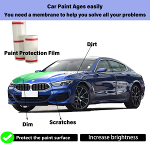 Accesorios para automóviles Filmfort 1,52*15M 7.5Mil EE. UU. Calidad Anti-amarilleo hidrofóbico TPU TPH PPF Foil para parachoques de automóviles - Product Image 3