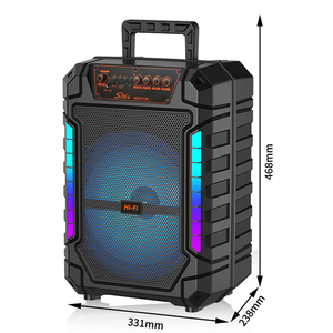 ลำโพงคาราโอเกะแบบพกพา ZQS12158 ระบบเสียงไฮไฟบลูทูธพร้อมซับวูฟเฟอร์ สำหรับใช้ในบ้าน ระดับมืออาชีพ ไร้สาย พร้อมไมโครโฟนและขาตั้ง - Product Image 4