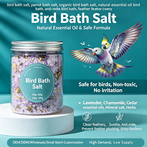 เกลืออาบน้ำนกออร์แกนิกขายดี พร้อมน้ำมันหอมระเหยธรรมชาติ - สูตรป้องกันไรฝุ่นอย่างปลอดภัยสำหรับการดูแลขนนกแก้วและนกพิราบ - Product Image 6
