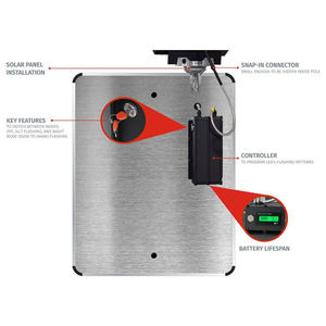 Personalizzato 15mph 30mph 40km 60mph riflettente solare <span class=keywords><strong>LED</strong></span> limite di velocità cartello stradale 69 cartellone segnaletica sulla strada Regno Unito segno di velocità limite 20 - Product Image 2