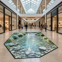 Écran LED interactif pour sol, dalle lumineuse robuste pour centres commerciaux, hôtels, aéroports, scènes, événements et publicité commerciale