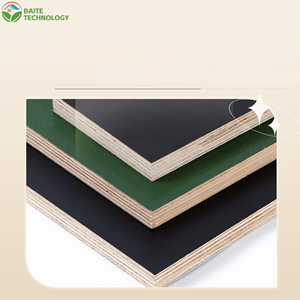 Panneau stratifié en placage de peuplier noir avec adhésif mélamine, qualité supérieure E1, imperméable pour coffrage extérieur en béton - Product Image 3