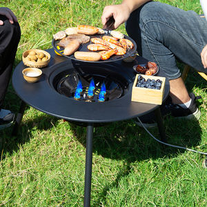 Barbecue d'extérieur haut de gamme, foyer, ensemble de thé, portable, détachable, pour cour, sans fumée, <span class=keywords><strong>table</strong></span> électrique, barbecue au charbon double usage - Product Image 2