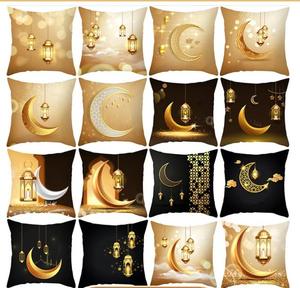 Oreiller carré de luxe en gros, <span class=keywords><strong>noir</strong></span>, tissé, imprimé numériquement, motifs vintage variés, écologique, antibactérien, pour la maison, l'hôpital <span class=keywords><strong>et</strong></span> l'hôtel - Product Image 2
