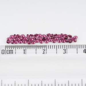 YASHEE Granate Rodolita Natural 2x2 mm Corte Brillante Redondo Piedra Calibrada para Joyería Gema Rosa - Product Image 4