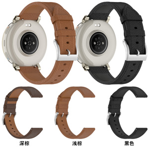 Correas de reloj de cuero de lujo de liberación rápida de 20 mm y 22 mm para relojes <span class=keywords><strong>Amazfit</strong></span> <span class=keywords><strong>Bip</strong></span> Max, accesorios deportivos inteligentes de marca - Product Image 4