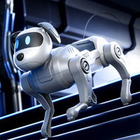 Nouveau Robot Chien Intelligent IA Télécommandé, Programmable, en Plastique, à Assembler Soi-même, pour la Marche et l'Escalade, Jouet Robotique de Bureau