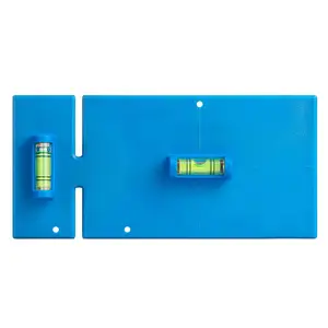 Jonard Tools WTL-34 Wand Box Template Level für nicht metallische elektrische Boxen 3-Gang 4-Gang PVC-Schalter Steckdose elektrisch blau