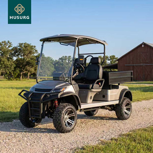 Carrello da Golf Elettrico a 4 Posti Certificato CE Prodotto in Cina, con Vano di Carico, Motore 36V, Capacità 800KG, Velocità 30Km/h, in Acciaio Q235B - Product Image 1