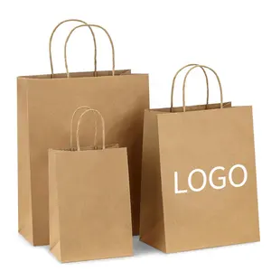 Export Paper Packing Bag Machines Making Kraft Paper Bag Wholesale Kraft Food Packing Bag With Handle