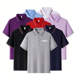 Camiseta Polo Personalizada con Logotipo para Hombre, Manga Corta, Alta Calidad, para Negocios o Golf, de Algodón Tejido - Product Image 3
