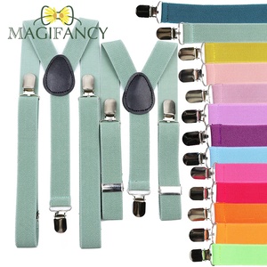 Nuevo Conjunto de Tirantes Elásticos Color Verde Salvia y Salmón para Padre e Hijo, Ajustables, Coloridos, para Hombres, Mujeres y Niños, Accesorio Diario para Bodas y Fiestas - Product Image 1