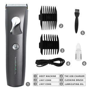 Cortadora de pelo inalámbrica LED, cortadora de pelo eléctrica recargable de bajo ruido, máquina de corte de pelo de peluquero profesional para hombres - Product Image 4