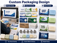 Fabricant de savon en barre OEM ODM sous marque privée, vente en gros en vrac, logo personnalisé, directement de l'usine, savon pour lessive et toilettes, certifié ISO Halal