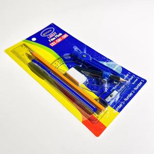 Bonne mode règle ensemble géométrique taille-crayon gomme ruban adhésif enfants et école 10 pièces école <span class=keywords><strong>mathématiques</strong></span> papeterie ensemble - Product Image 1