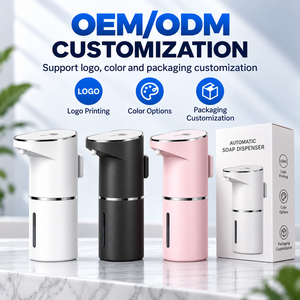 Dispensador automático de jabón de manos, recargable por USB, con sensor infrarrojo, bomba de espuma, sin contacto, montado en la pared. - Product Image 1