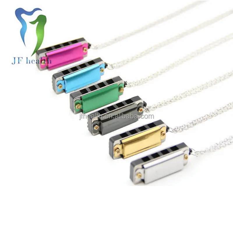 Playable song children's musical instrument student toys mini necklace 4-hole 8-tone small harmonica