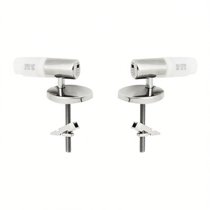 Kit de bisagras de cierre suave para asiento de inodoro, acero inoxidable, mecanismo de tornillo ajustable, diseño minimalista - Product Image 3
