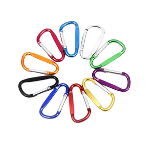 Özelleştirilmiş renkli <span class=keywords><strong>Snap</strong></span> kilit aracı alüminyum D şekli kaya tırmanma karabina - Product Image 5