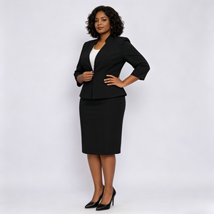 Women's Casual Business Suit <b>Set</b> 2-Piece Long Sleeve <b>Blazer</b> & Pencil Skirt with Notched Lapel for Office & Meetings 2026 - Product Image 4