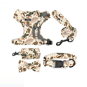 Neueste verstellbare Luxus Personalisieren Hunde geschirr Set Benutzer definierte Sublimation Haustier Halsband Set Hunde geschirr Leine - Product Image 2