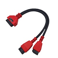 OBD2 Scanner voiture plat + mince mâle à femelle Chrysler 12 + 8 broches câble de connexion de Diagnostic pour Interface de connecteur d'outil de Diagnostic