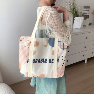 Bolsa de compras ecológica al por mayor, bolsa reutilizable de tela de diseño, bolsa de compras de algodón y lona con logotipo personalizado impreso - Product Image 4