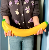 Jouet à presser en forme de banane, jouet géant en forme de fruit, jouet anti-stress à pression progressive, adapté aux hommes et aux femmes