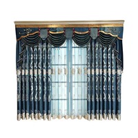 Luxury Living Room Curtains Carved Embroidered Church Curtains Backdrop Home Decoration