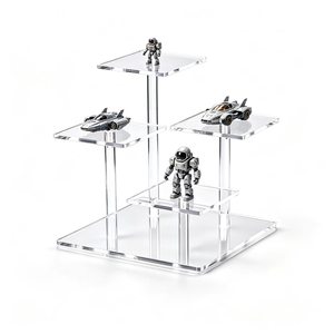 Espositore Multilivello in Acrilico Trasparente SEO CORE, Moderno ed Ecologico, <span class=keywords><strong>per</strong></span> Action Figure, Modellini di <span class=keywords><strong>Auto</strong></span>, Oggetti da Collezione - Product Image 4