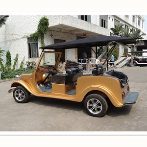 Voiture électrique vintage 6 places pour excursions touristiques avec toit ouvrant - Product Image 3