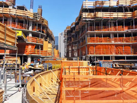 Filet de sécurité en plastique pour la construction, clôture anti-chute, échafaudage, escalier, résistant aux UV, haute résistance, découpable